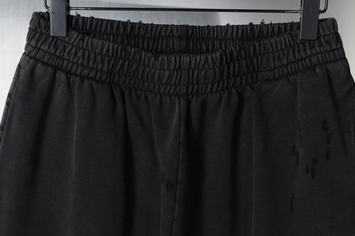 Distressed Logo-Embroidered Cotton-Jersey Sweatpants D32513002 — view 4