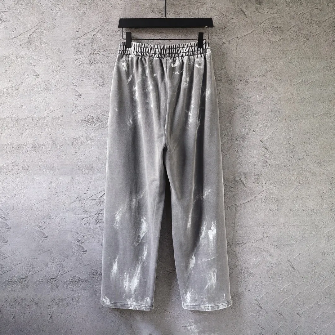 Graffiti Paint-Splatter Embroidered Sweats D30920113 — view 2