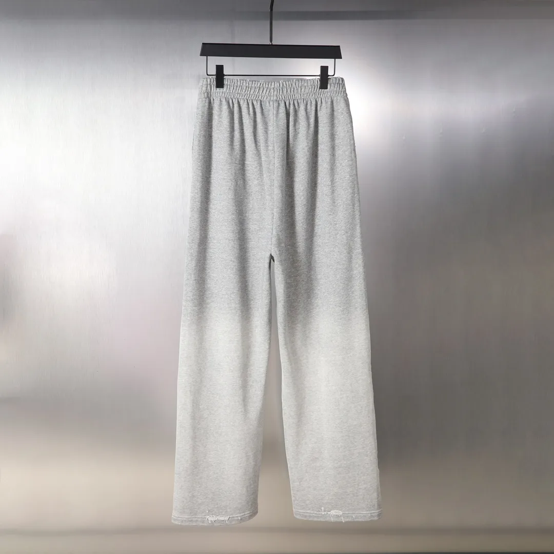 Logo-Embroidered Distressed Wide-Leg Sweats D32512996 — view 2