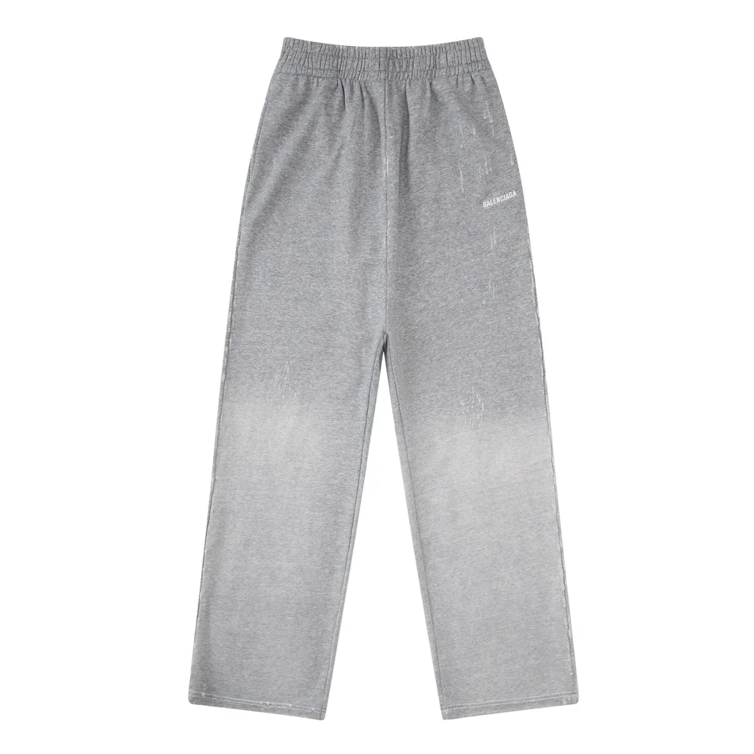 Logo-Embroidered Distressed Cotton-Blend Sweatpants D32512997