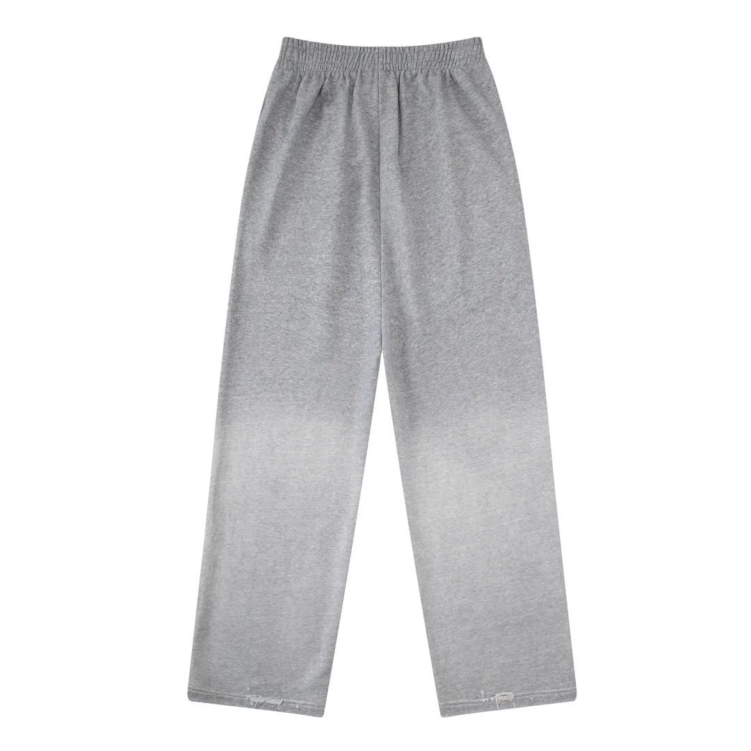 Logo-Embroidered Distressed Cotton-Blend Sweatpants D32512997 — view 2