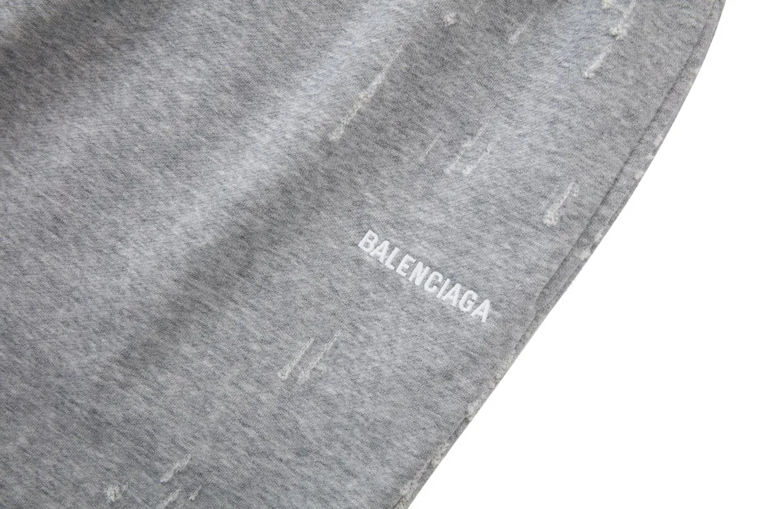 Logo-Embroidered Distressed Cotton-Blend Sweatpants D32512997 — view 3