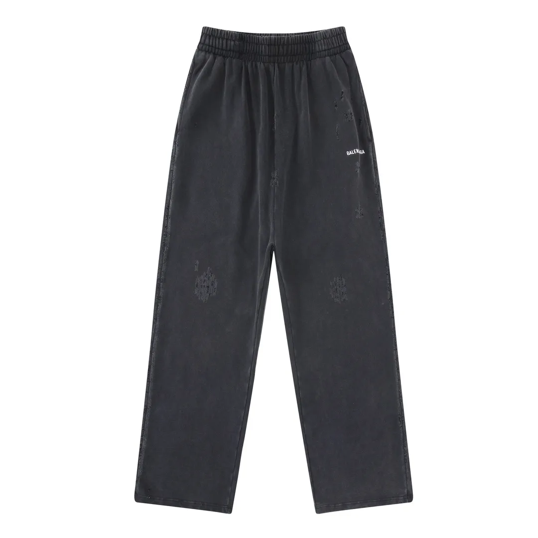 Distressed Logo-Embroidered Cotton-Blend Sweatpants D32512995