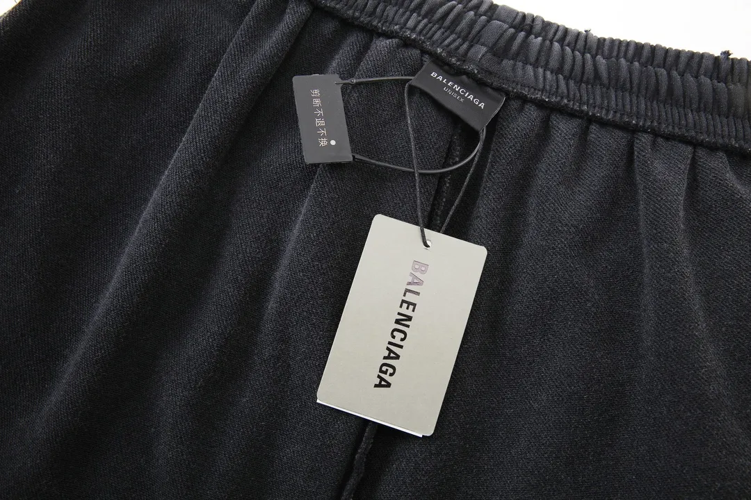 Distressed Logo-Embroidered Cotton-Blend Sweatpants D32512995 — view 8