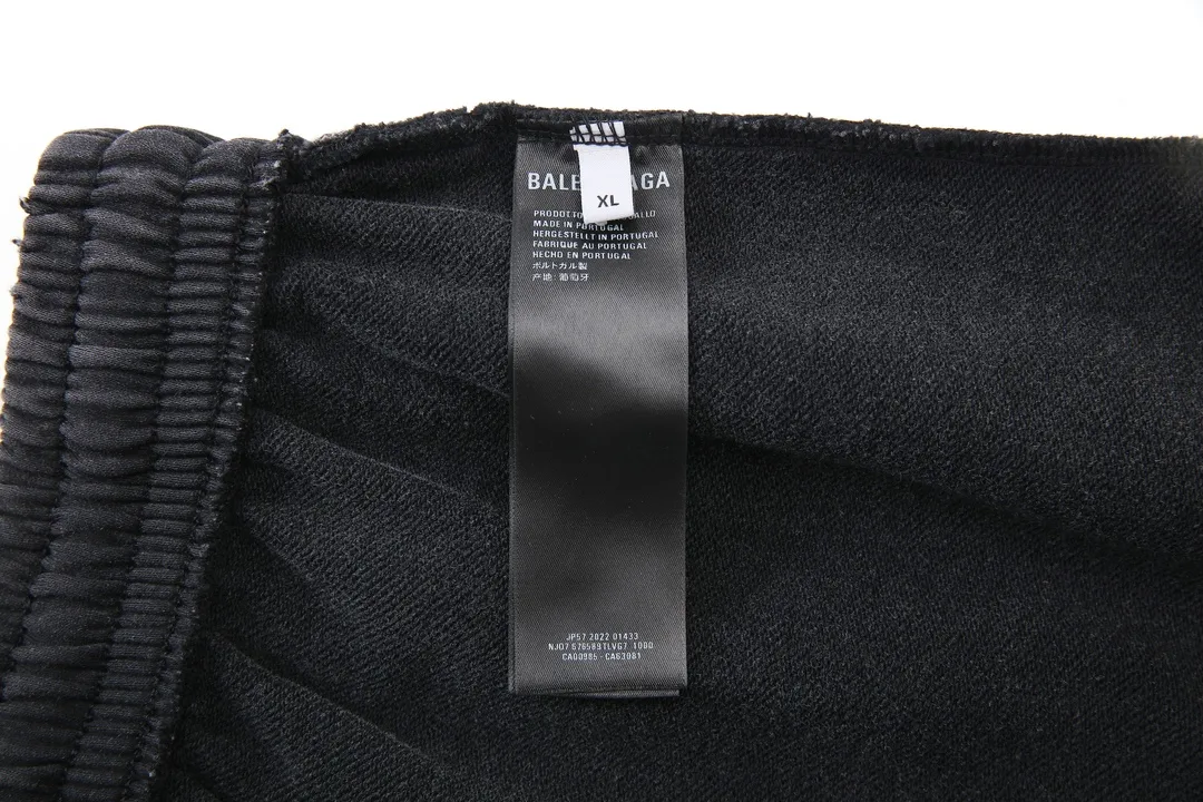 Distressed Logo-Embroidered Cotton-Blend Sweatpants D32512995 — view 9