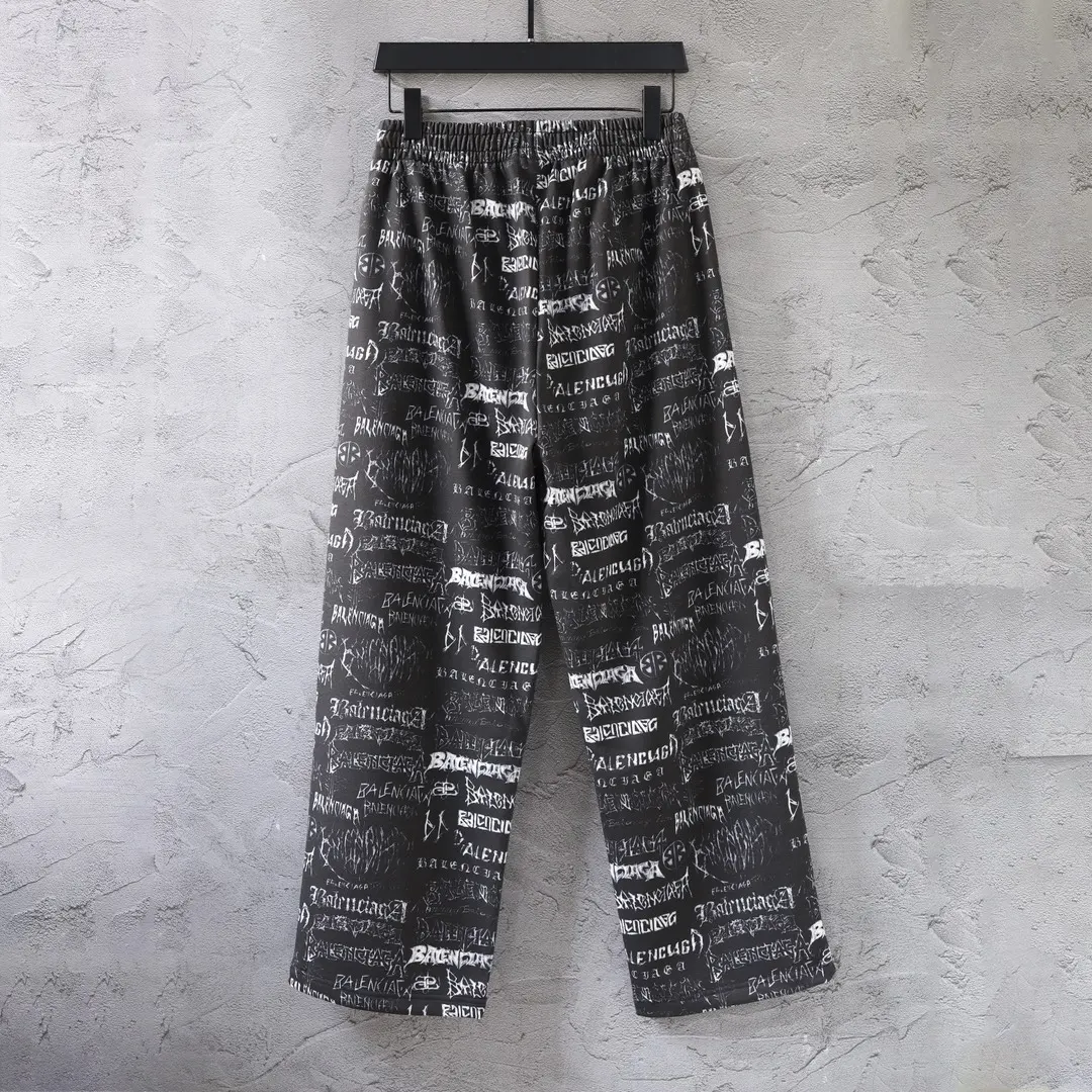 Logo-Print Wide-Leg Sweatpants D30512965 — view 2