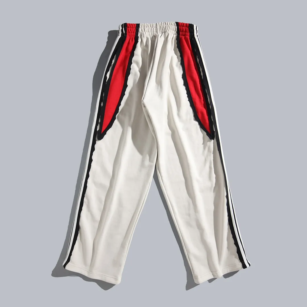 Embroidered Logo Striped Cotton Sweatpants D33912952 — view 2