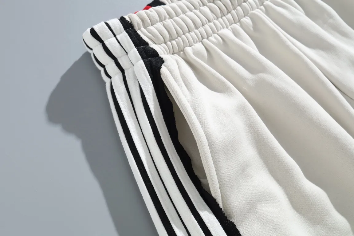 Embroidered Logo Striped Cotton Sweatpants D33912952 — view 3