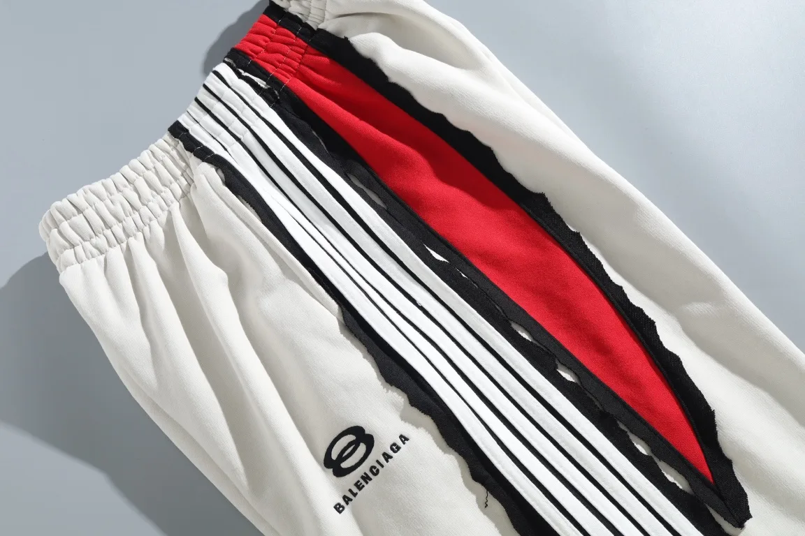 Embroidered Logo Striped Cotton Sweatpants D33912952 — view 5