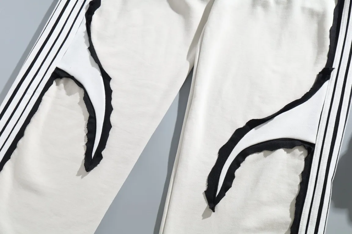 Embroidered Logo Striped Cotton Sweatpants D33912952 — view 6