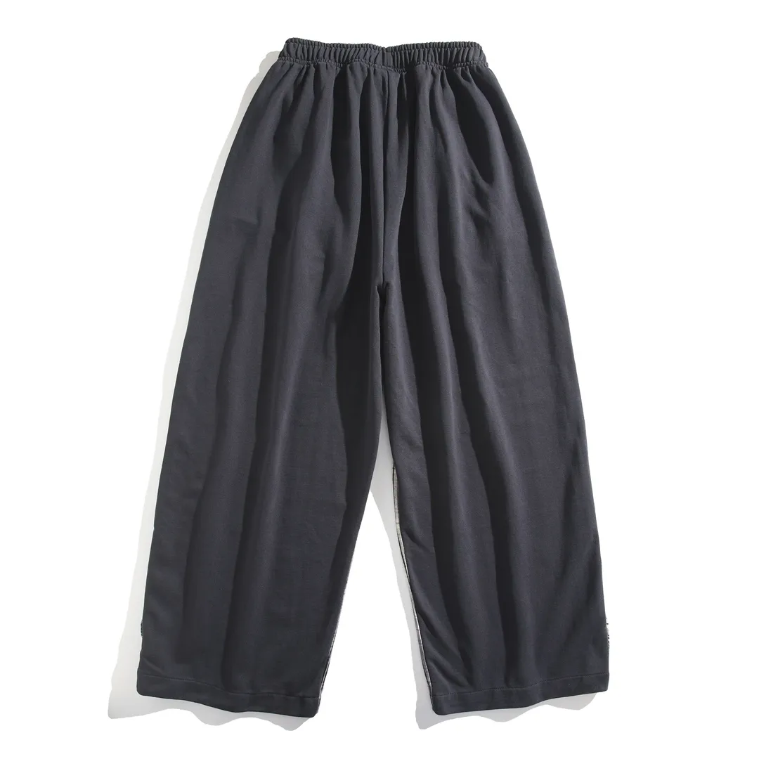 Distressed Plaid Wide-Leg Trousers D25920095 — view 2