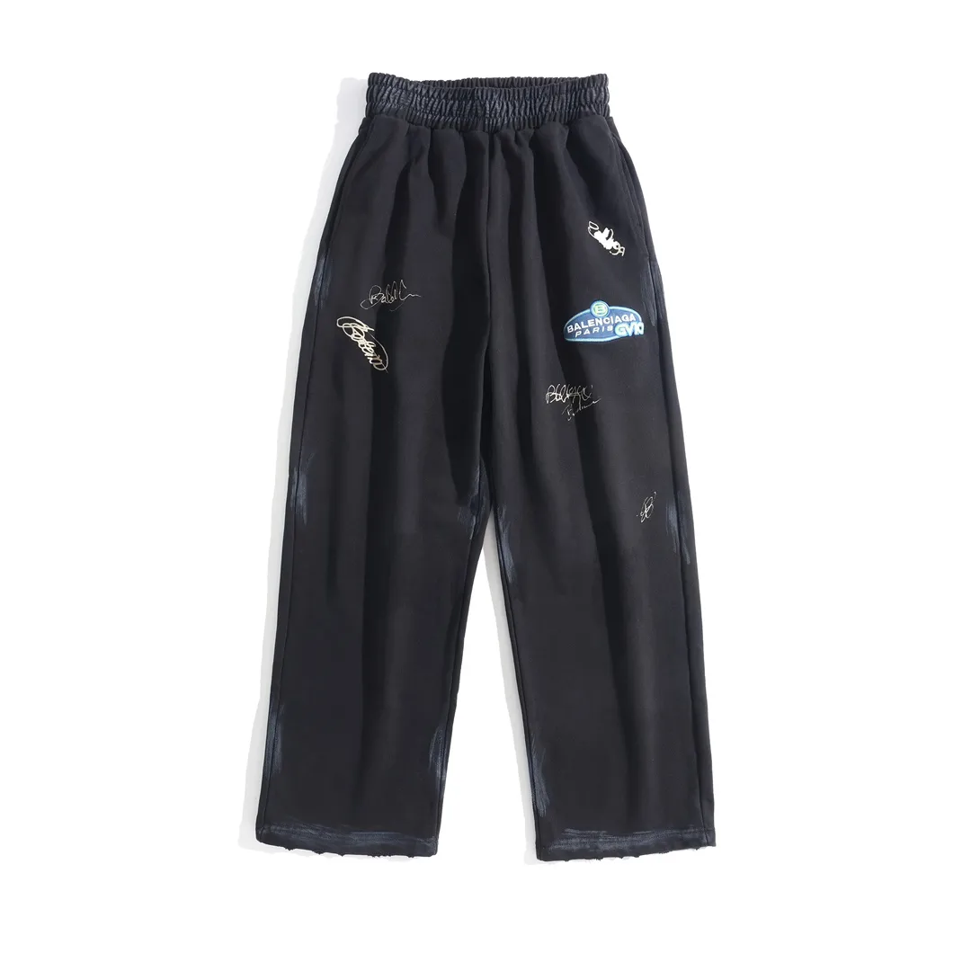 Signature Print Distressed Sweatpants D27922610 — view 10