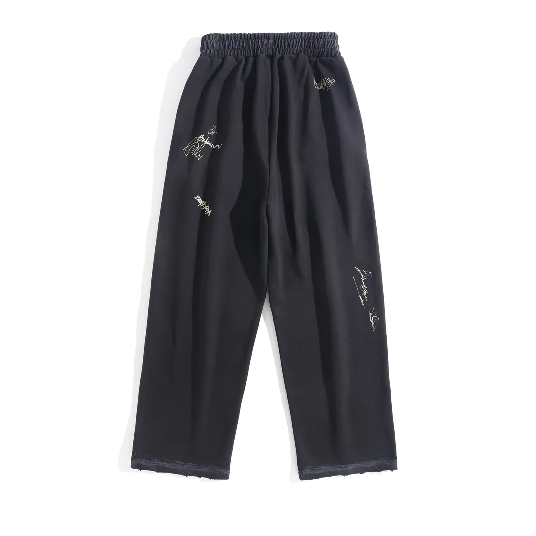 Signature Print Distressed Sweatpants D27922610 — view 11