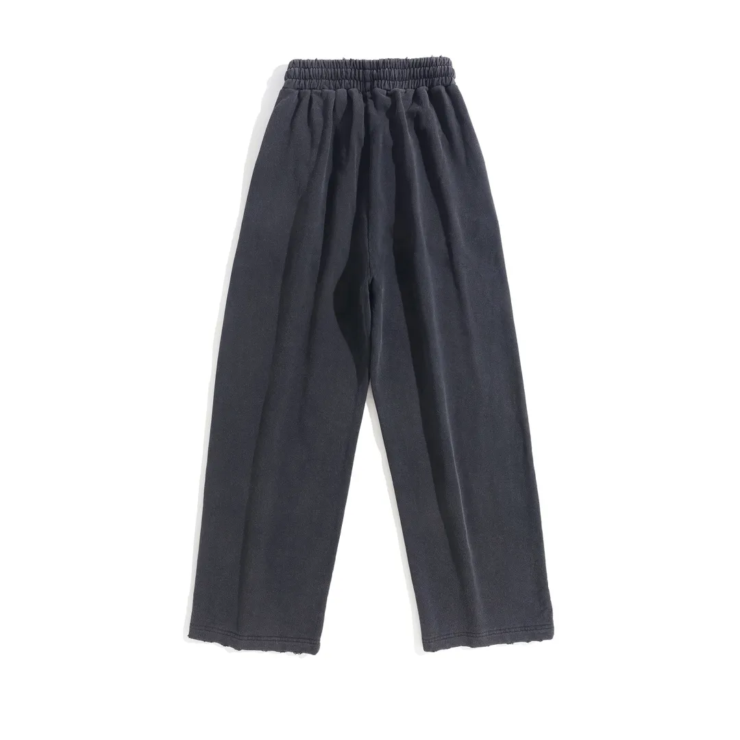 Logo-Print Distressed Cotton-Blend Sweatpants D31912932 — view 2