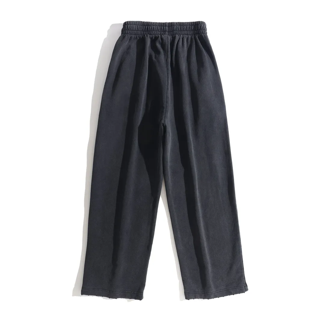 Logo Print Distressed Cotton-Jersey Sweats D29920078 — view 2