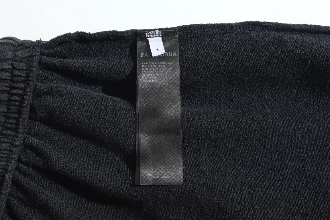 Logo Print Distressed Cotton-Jersey Sweats D29920078 — view 9