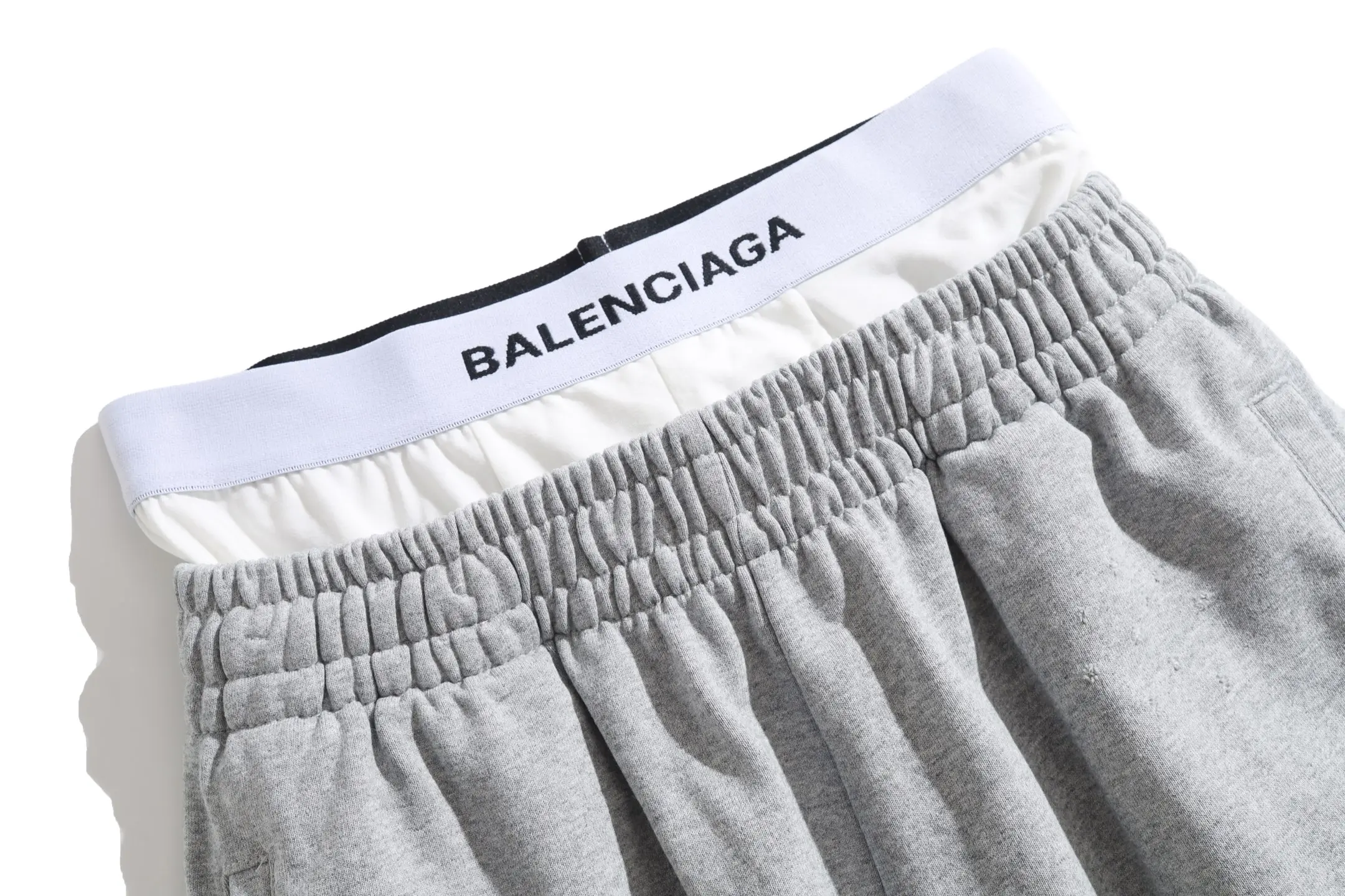 Trompe L'oeil Layered Waistband Sweatpants D25922609 — view 23