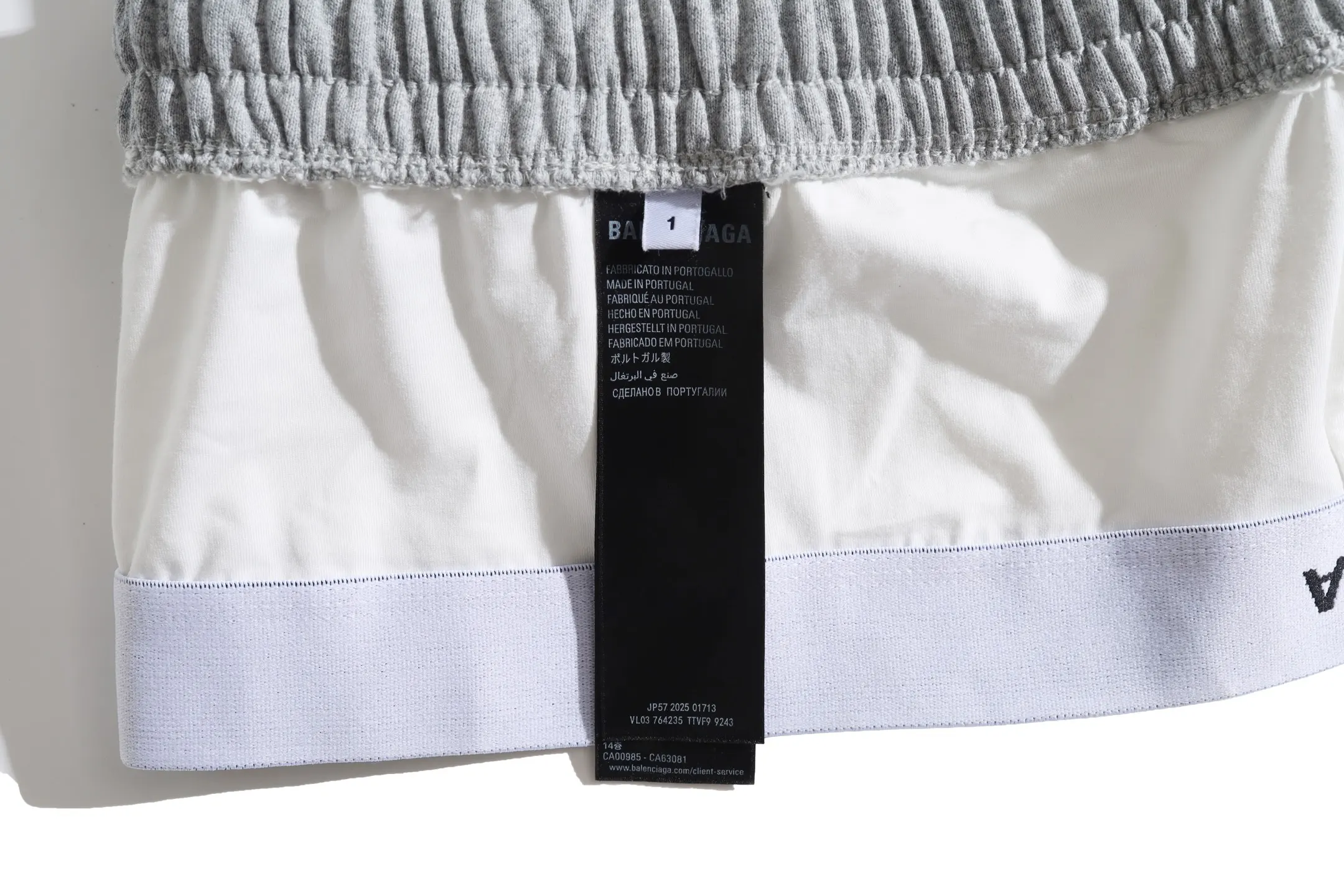 Trompe L'oeil Layered Waistband Sweatpants D25922609 — view 26
