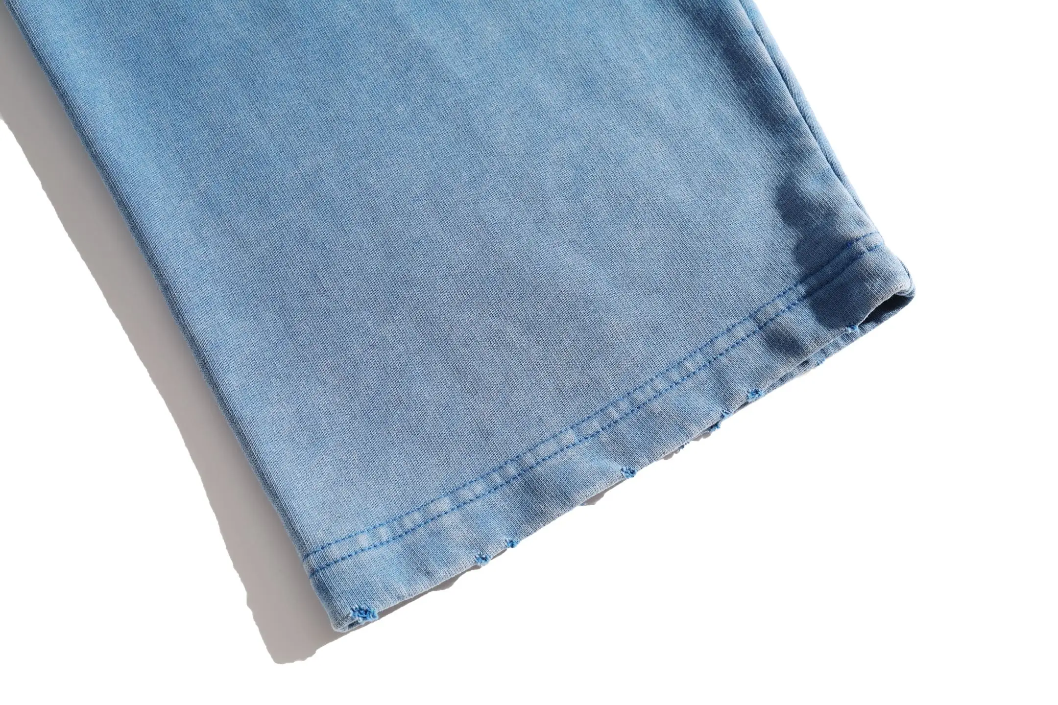 Trompe L'oeil Layered Waistband Distressed Sweats D25920072 — view 14