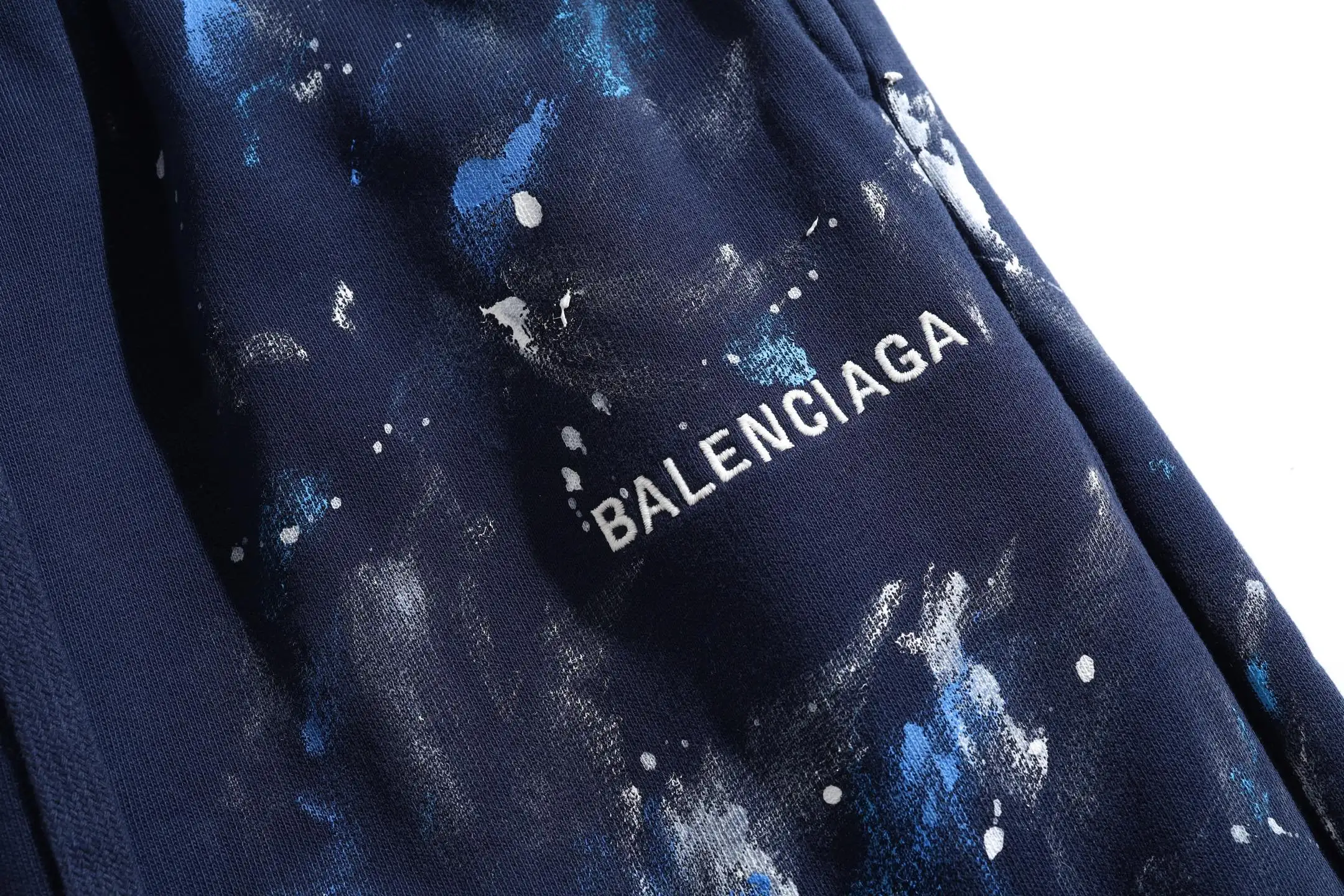 Paint-Splatter Embroidered Cotton Sweats D27920067 — view 7