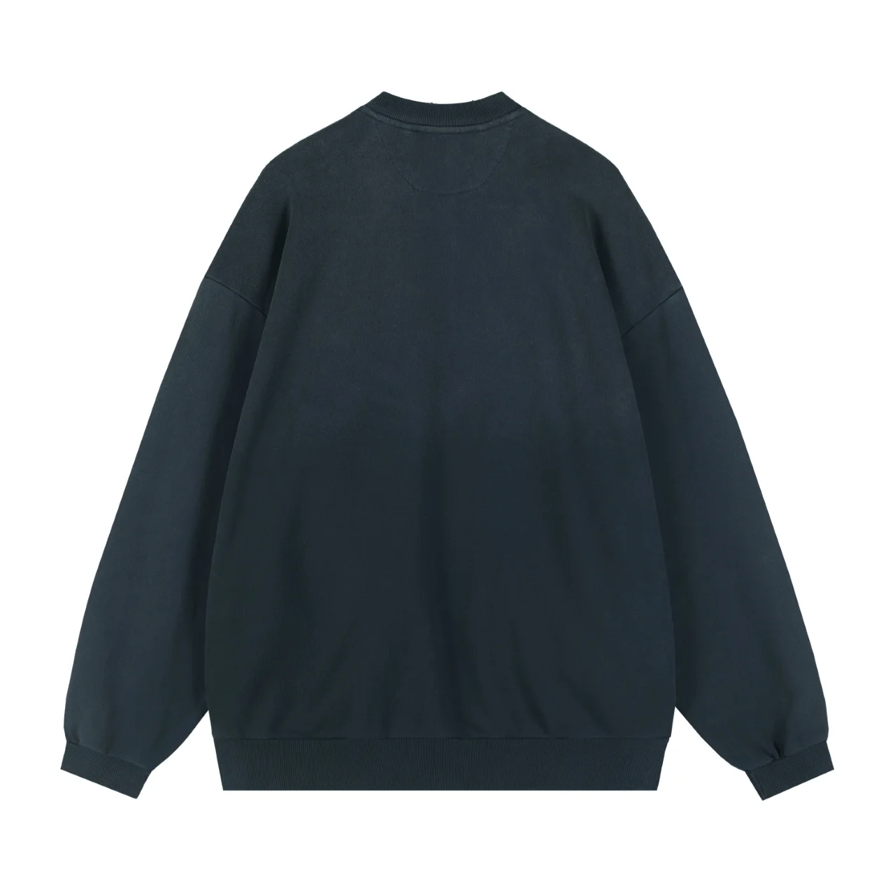 Logo Print Distressed Zip-Up Sweatshirt D19512132 — view 2