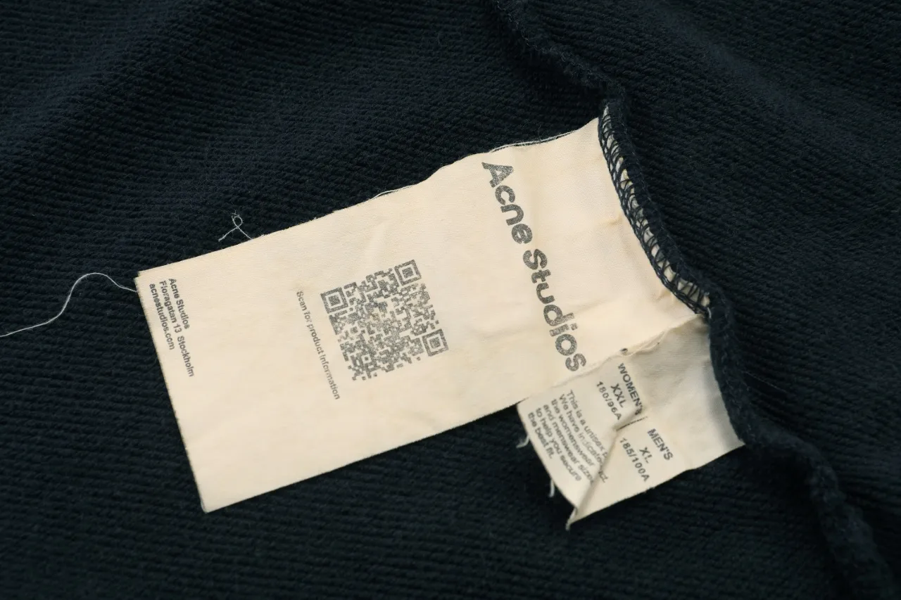 Logo Print Distressed Zip-Up Sweatshirt D19512132 — view 9