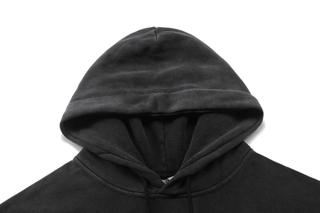 Graphic Print Washed Cotton Hoodie D19012130 — view 3