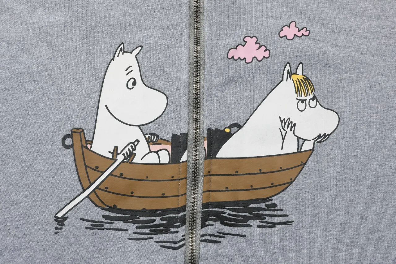 Moomin Print Zip-Up Hoodie D19012129 — view 4