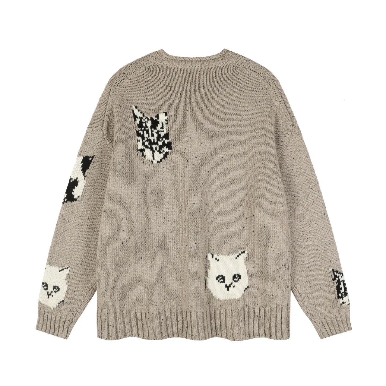 Cat-Intarsia Wool-Blend Crew-Neck Sweater D11015908 — view 2