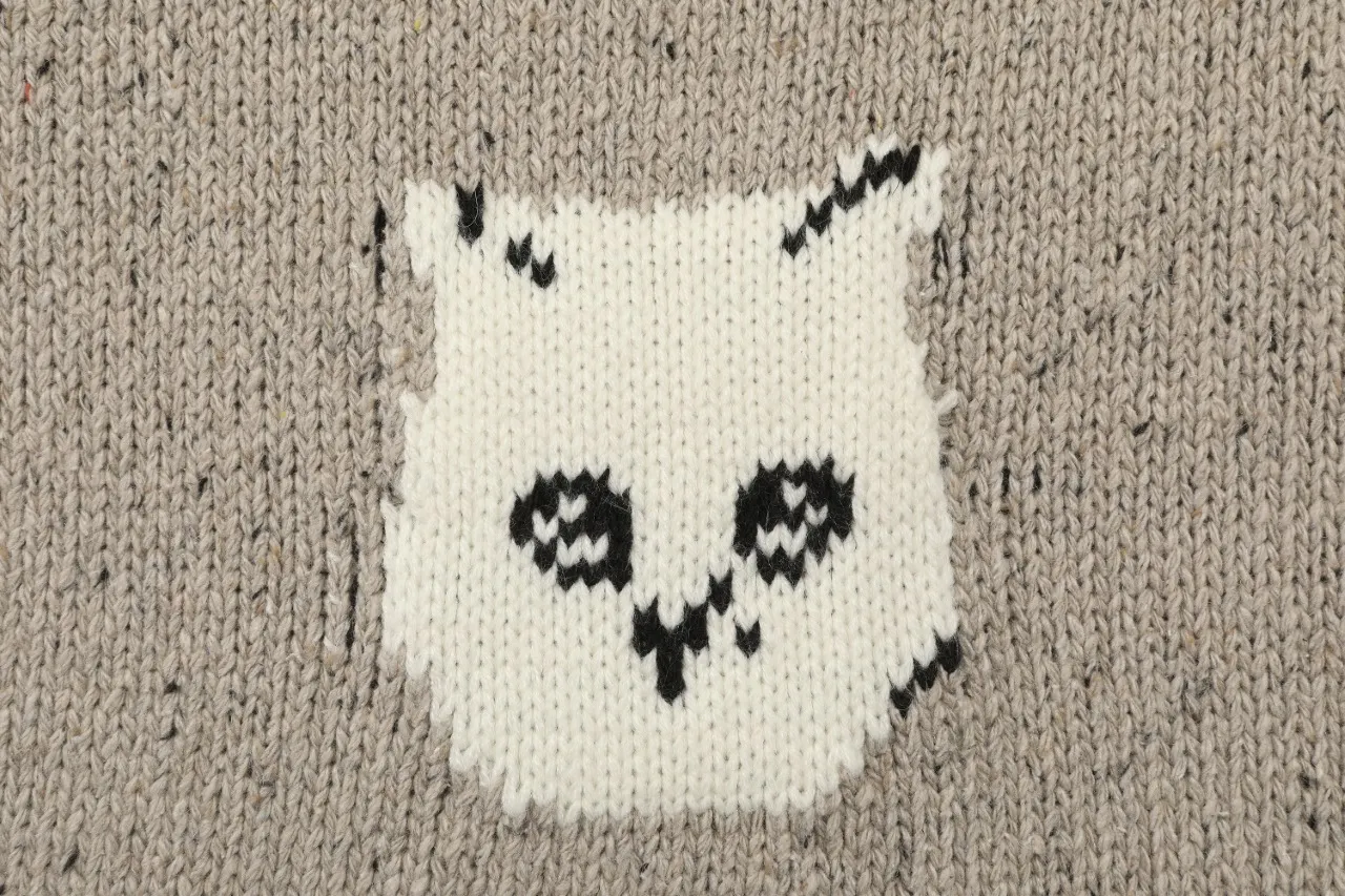 Cat-Intarsia Wool-Blend Crew-Neck Sweater D11015908 — view 7