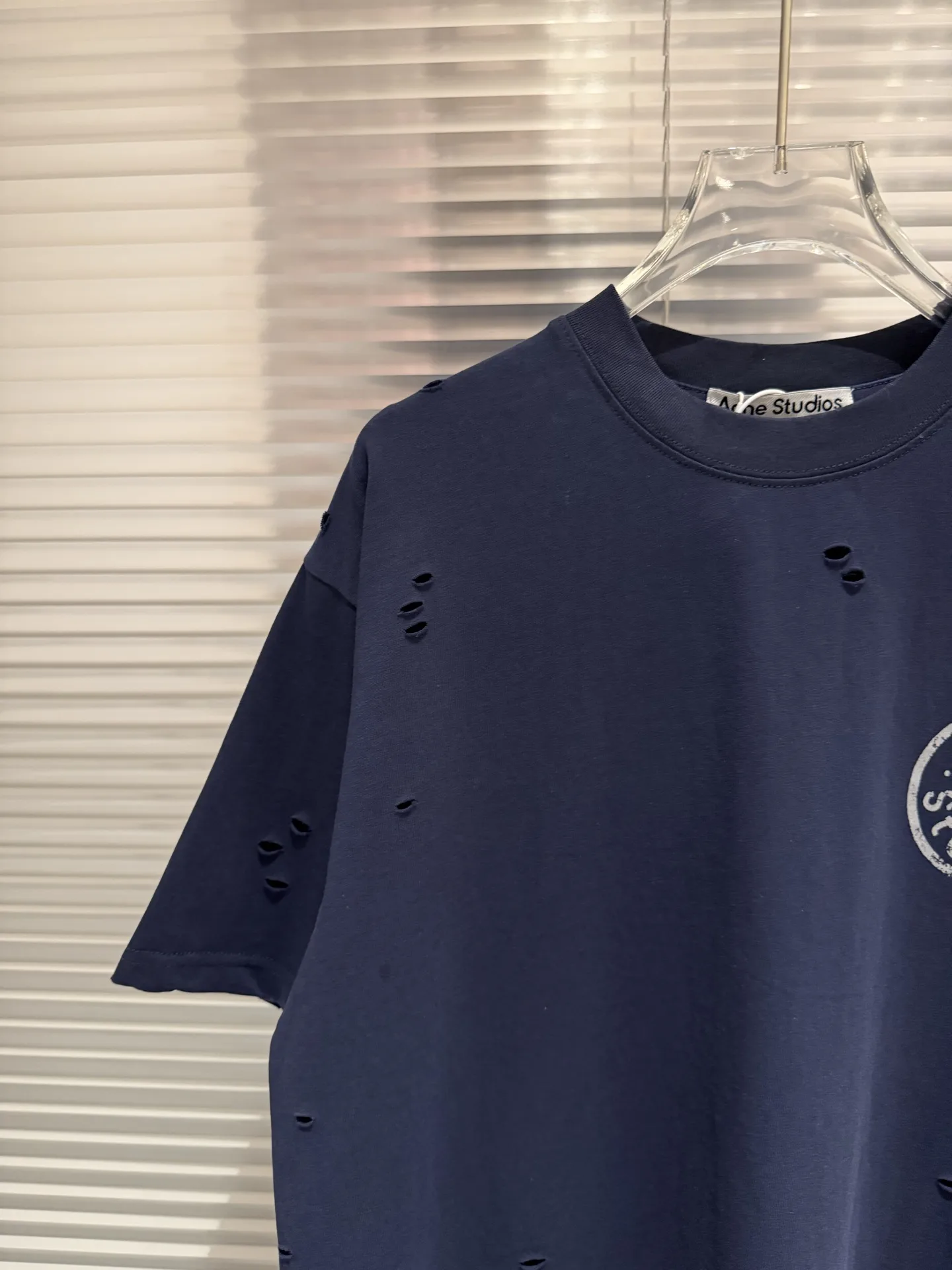 Distressed Logo-Print Cotton T-Shirt D10011774 — view 5