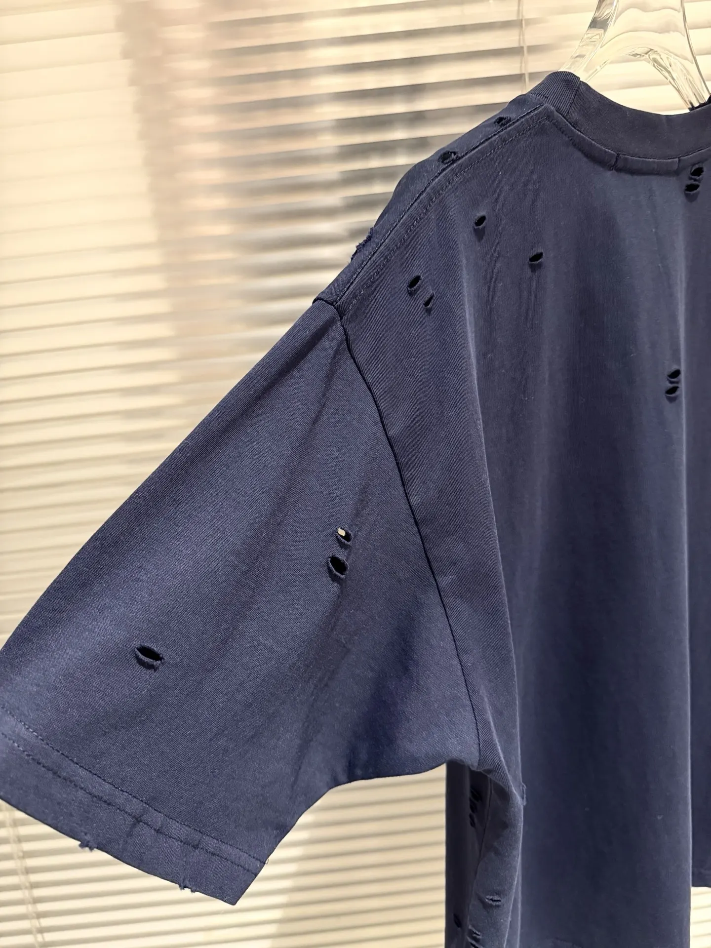 Distressed Logo-Print Cotton T-Shirt D10011774 — view 9