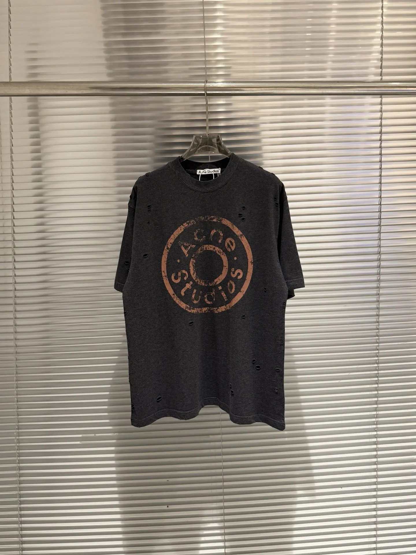 Distressed Logo-Print Cotton T-Shirt D11011790