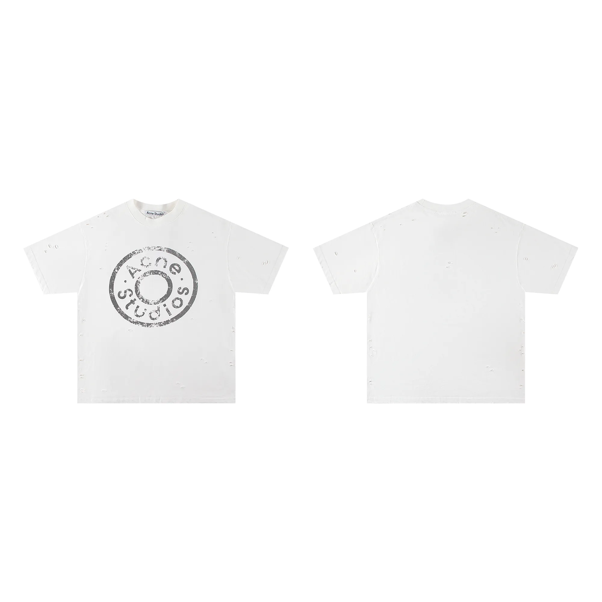 Distressed Logo Stamp Oversized T-Shirt D11011787