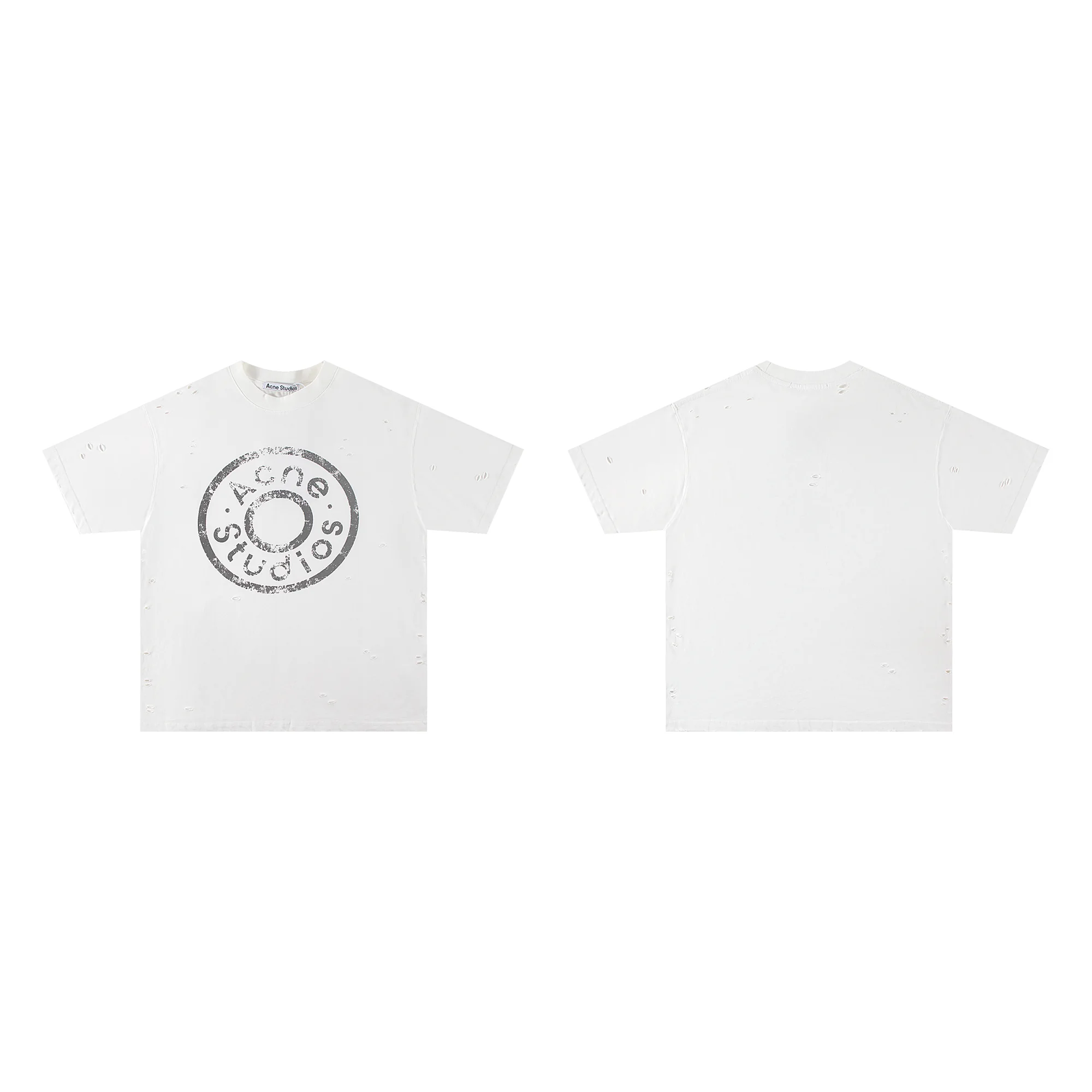 Distressed Logo Stamp Oversized T-Shirt D11011787