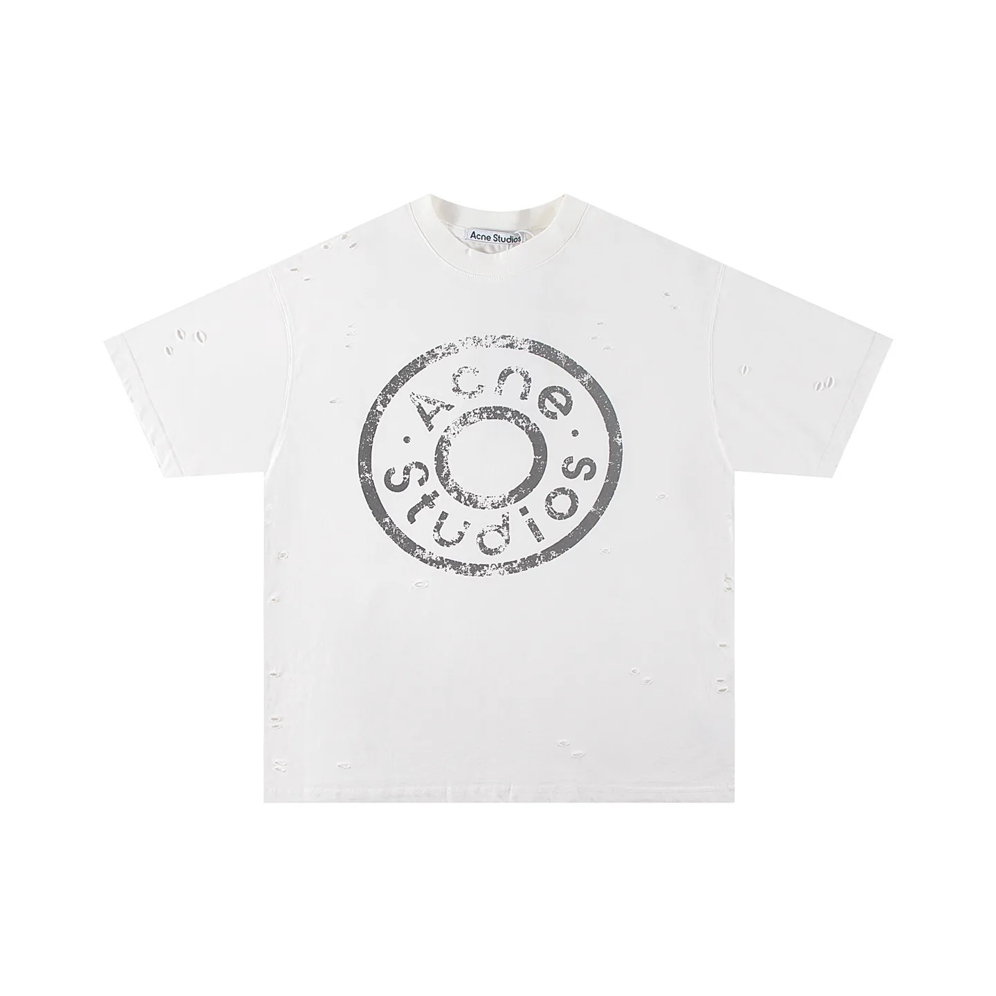 Distressed Logo Stamp Oversized T-Shirt D11011787 — view 2