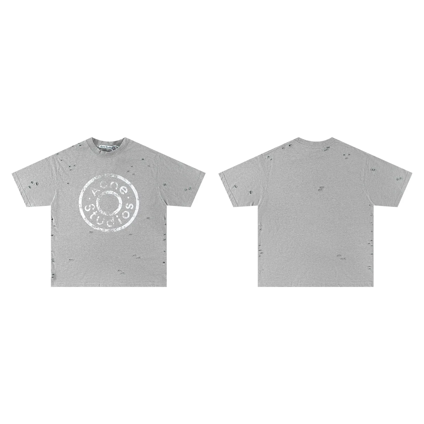Distressed Logo-Print Cotton T-Shirt D11011789