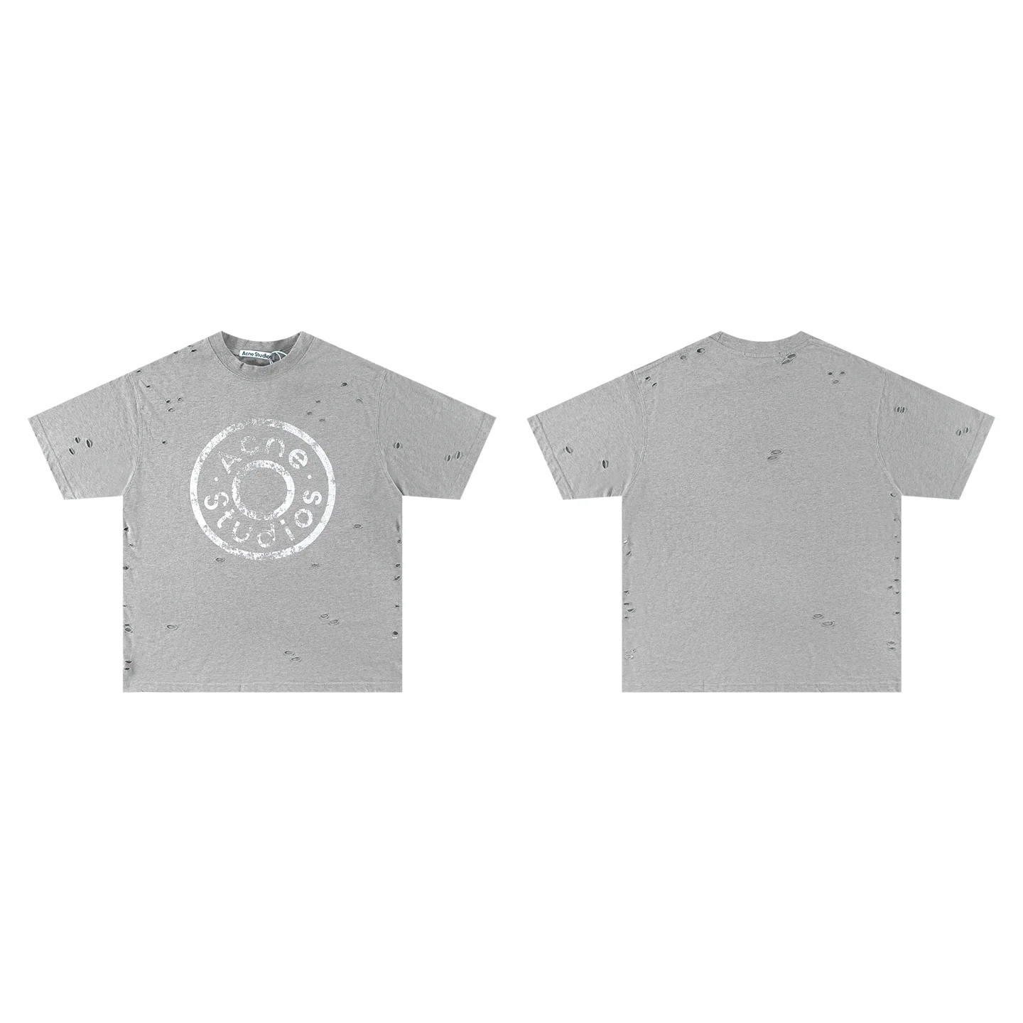 Distressed Logo-Print Cotton T-Shirt D11011789