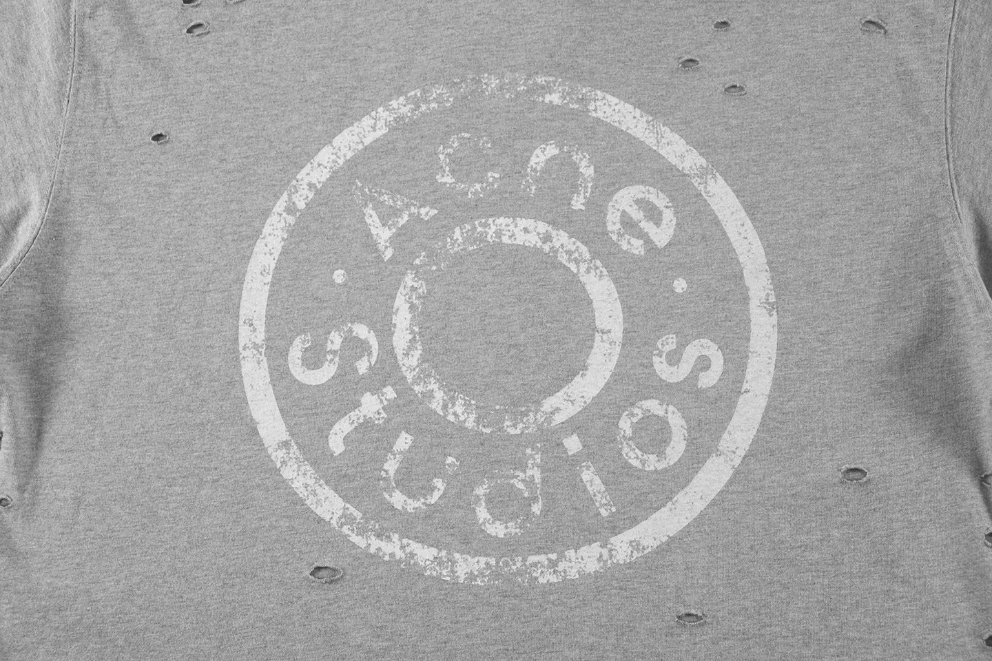 Distressed Logo-Print Cotton T-Shirt D11011789 — view 4