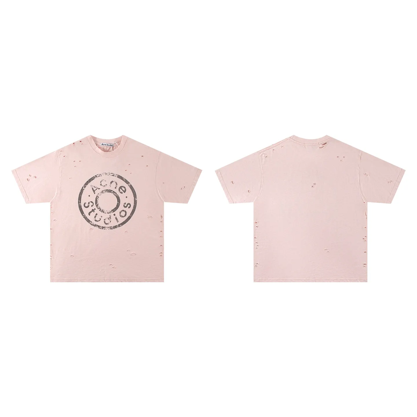 Distressed Logo-Print Cotton T-Shirt D11011788