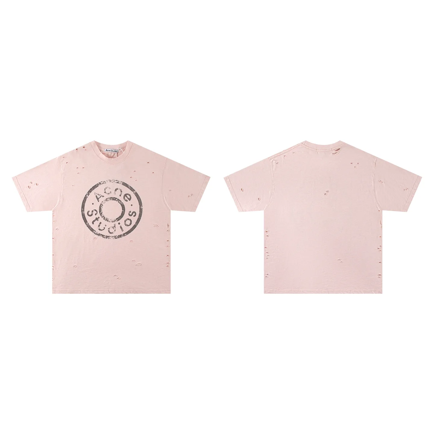 Distressed Logo-Print Cotton T-Shirt D11011788