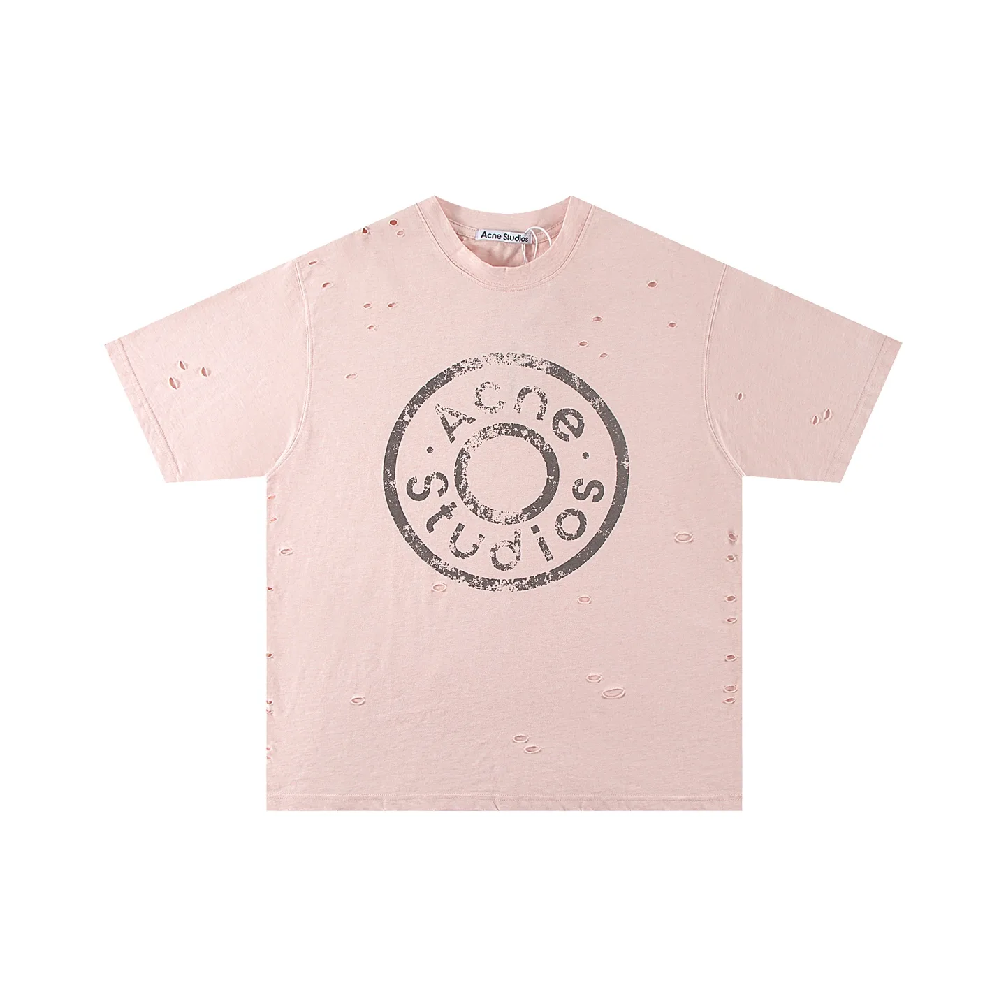 Distressed Logo-Print Cotton T-Shirt D11011788 — view 2