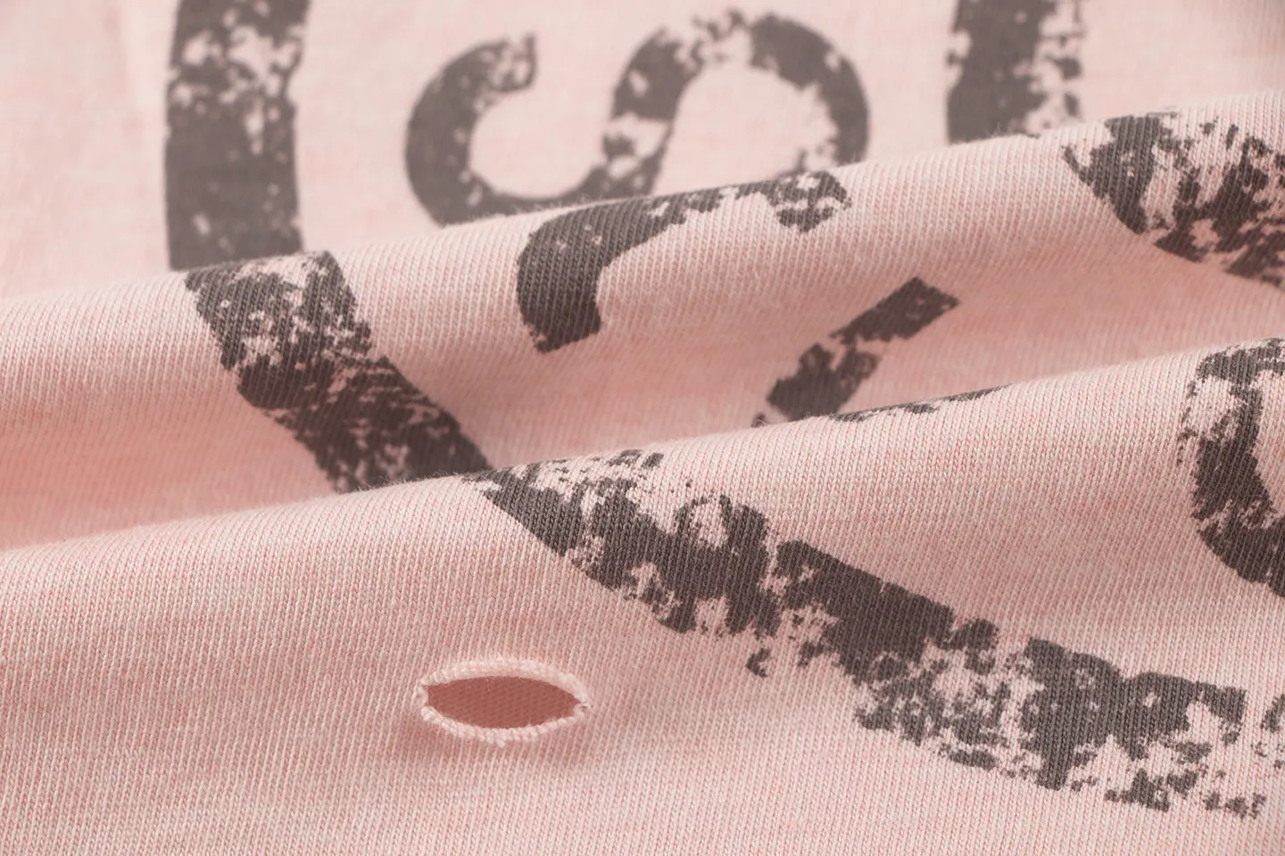 Distressed Logo-Print Cotton T-Shirt D11011788 — view 6