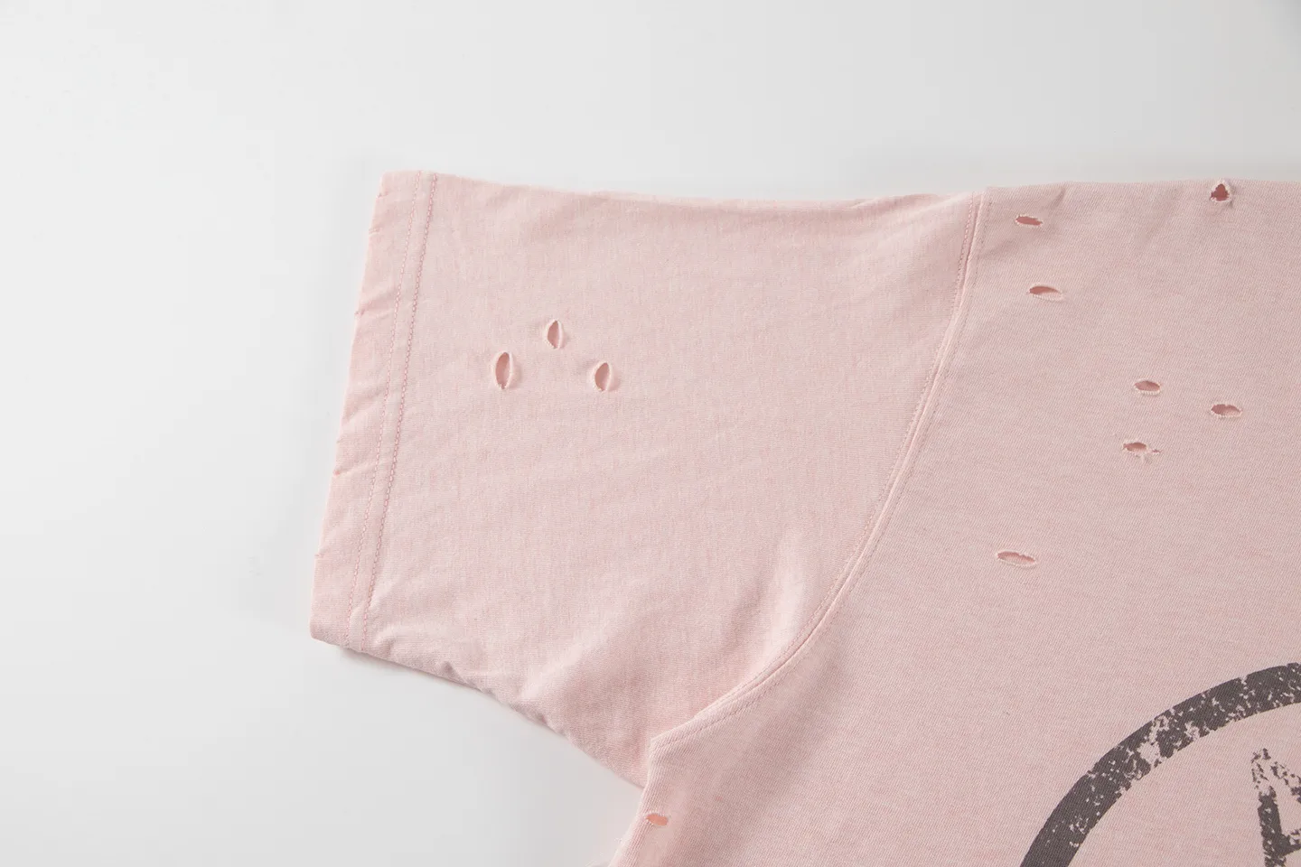 Distressed Logo-Print Cotton T-Shirt D11011788 — view 8
