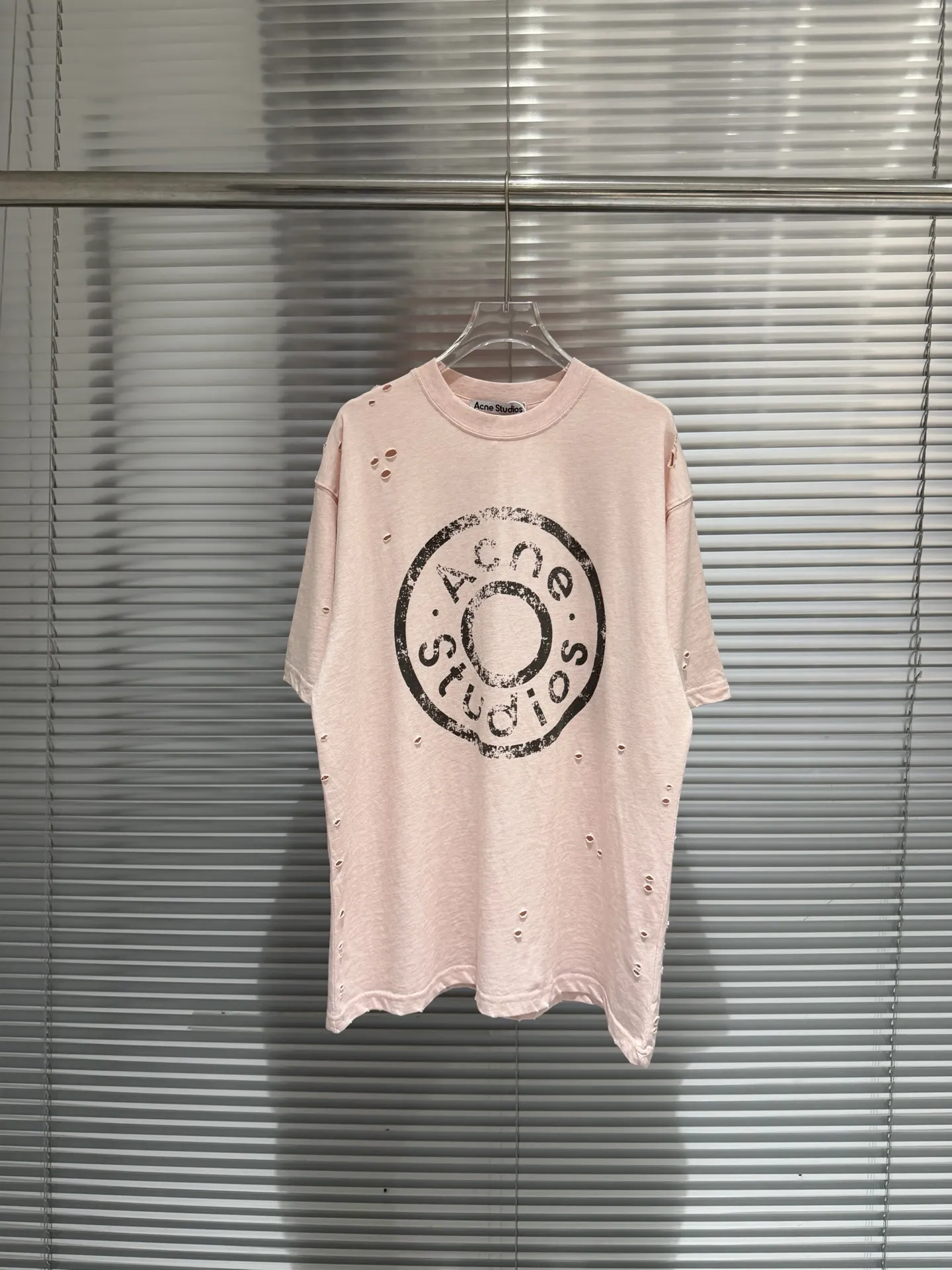 Distressed Logo-Print Cotton T-Shirt D11011786 — view 4