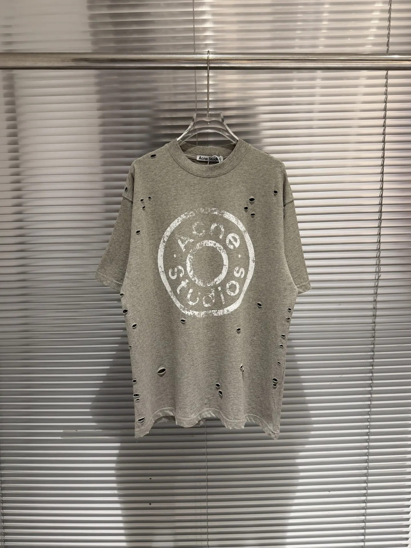 Distressed Logo-Print Cotton T-Shirt D11011786 — view 5