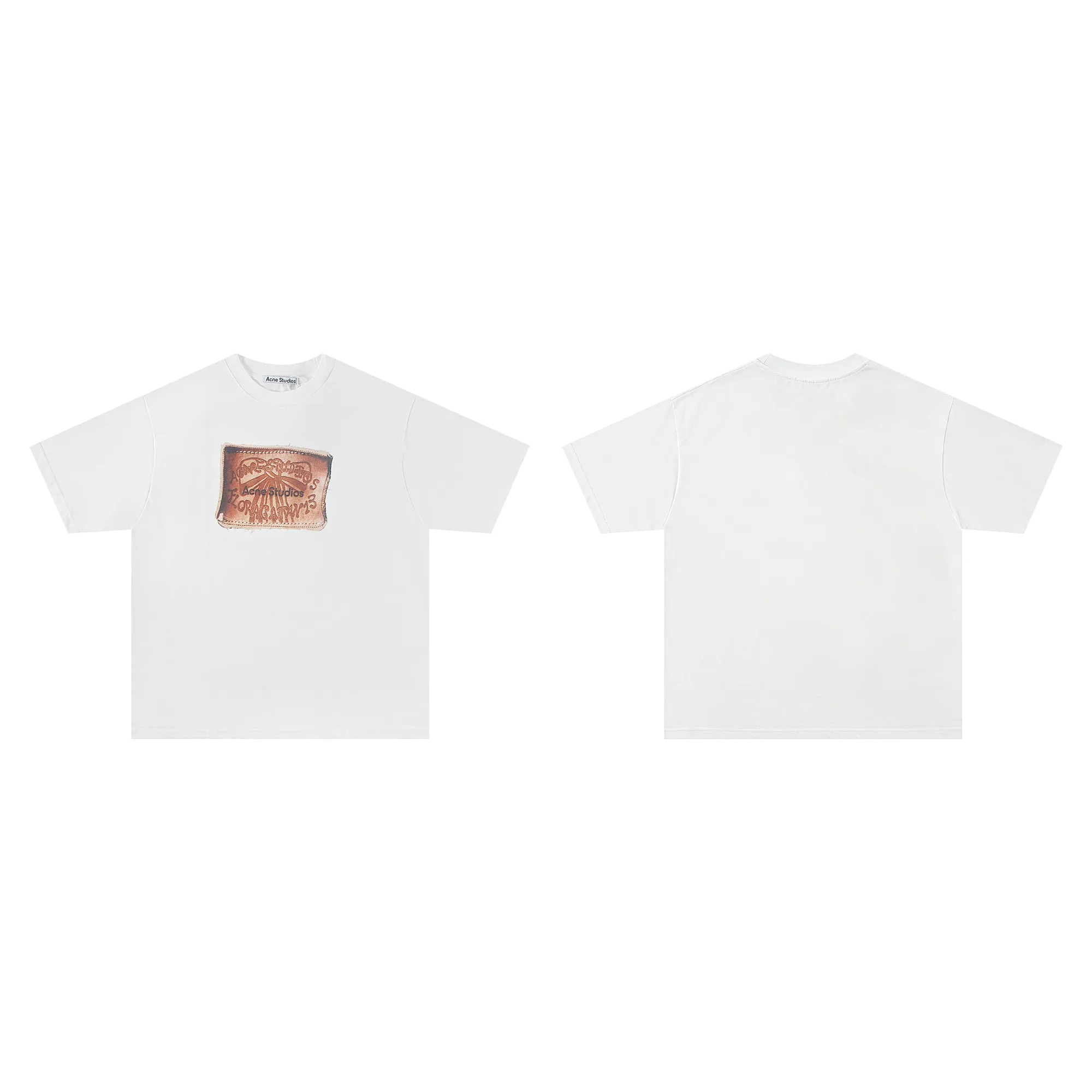 Distressed Patch Logo Oversized T-Shirt D10011797