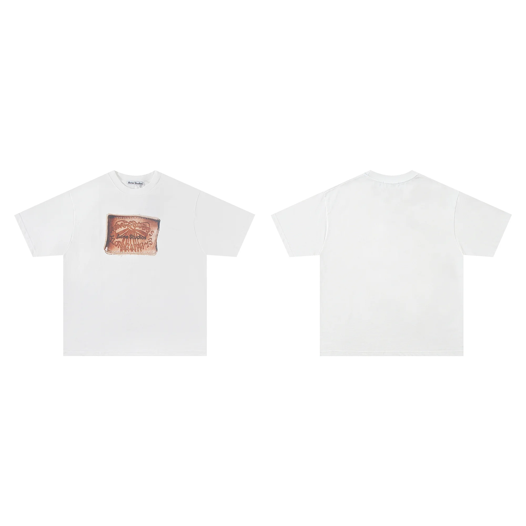 Distressed Patch Logo Oversized T-Shirt D10011797