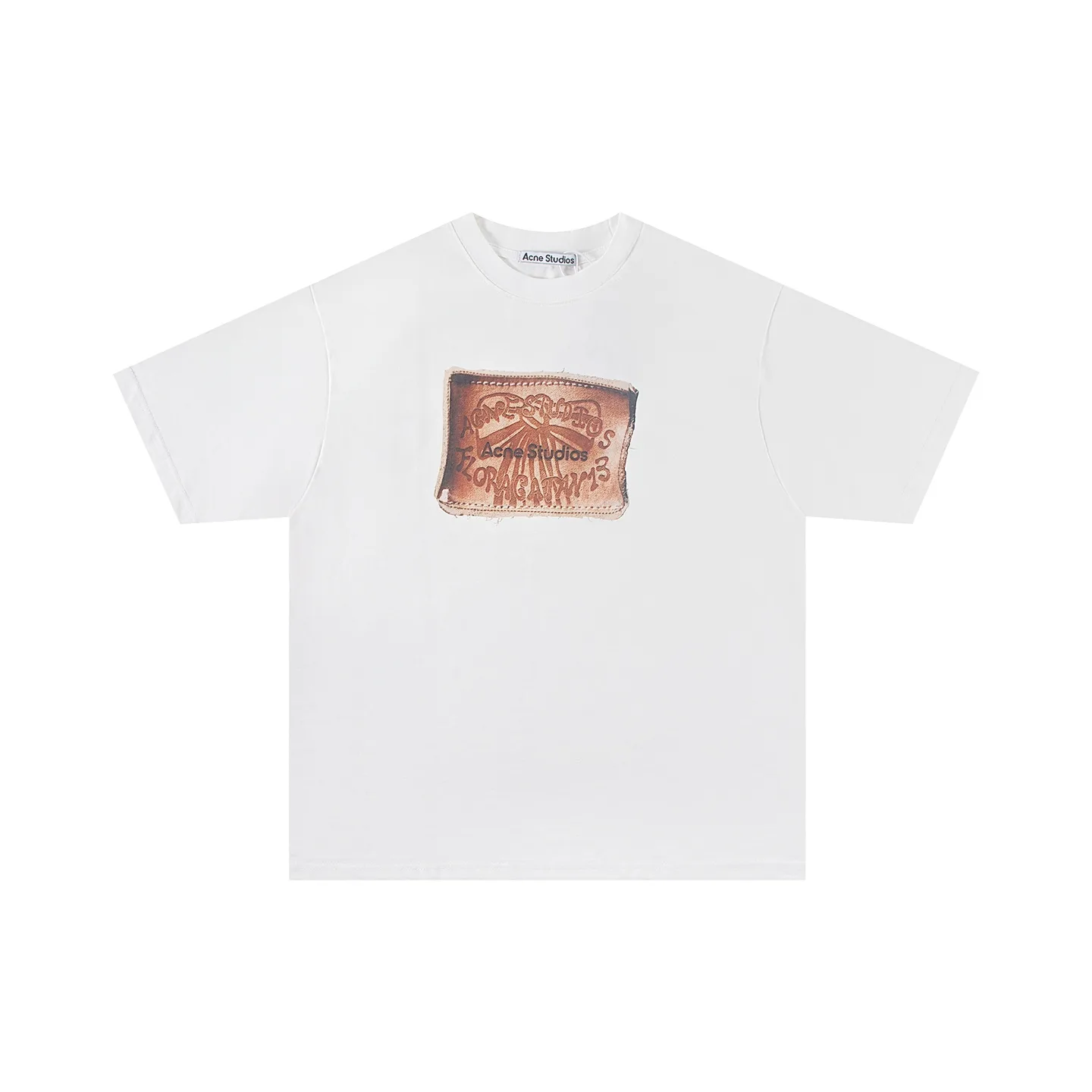Distressed Patch Logo Oversized T-Shirt D10011797 — view 2