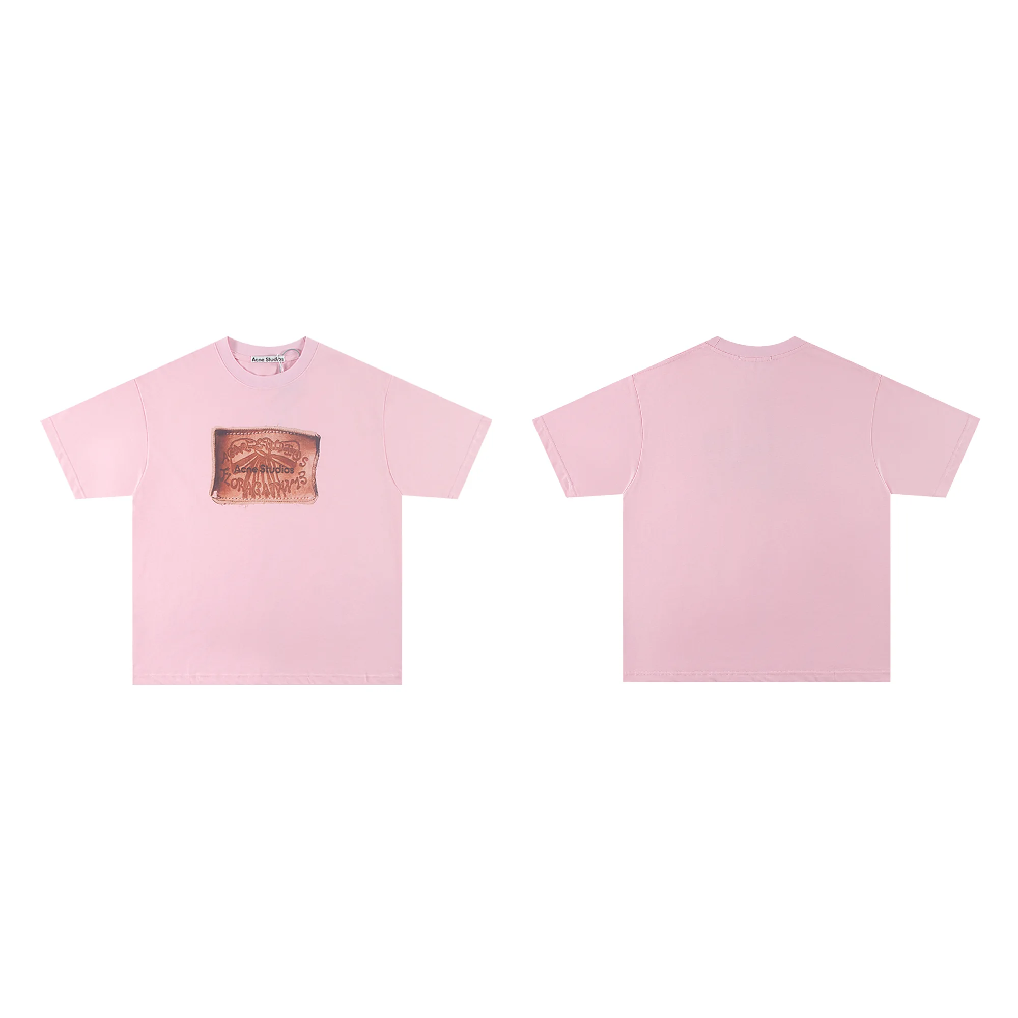 Distressed Patch Logo Oversized T-Shirt D10011796